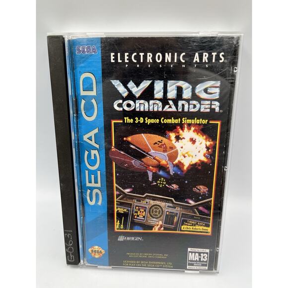 Wing Commander (Sega CD, 1994) CIB Complete W/ Manual Tested! - Picture 1 of 9